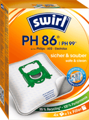Sac d'aspirateur Swirl PH86 AirSpace, 4 pièces
