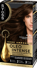 Syoss Oleo Intense Coloration des cheveux brun chocolat 4-86, 1 pc.