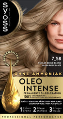 Syoss Oleo Intense Hair Color Smoky Blondes Cool Beige Blonde 7-58, 1 pc.