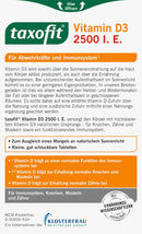 taxofit Vitamine D3 2500 IE tabletten 50 stuks, 7,7 g