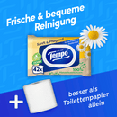 Tempo Vochtig toiletpapier, zacht & verzorgend, kamille (2x42 stuks), 84 stuks
