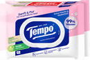Papier toilette Tempo Moist doux et pur (2 x 42 pièces), 84 pièces.
