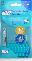 TePe Brossettes interdentaires bleues 0,6 mm ISO 3, 8 pièces.