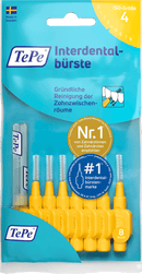 Brossettes interdentaires TePe jaune 0,7 mm ISO 4, 8 pièces.