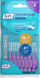 Brossettes interdentaires TePe violet 1.1mm ISO 6, 8 pcs.