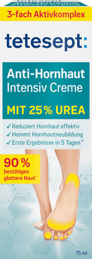 tetesept Crème Pieds Anti-Callosités à l'Urée (25%), 75 ml