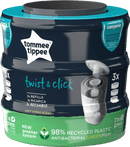 Cassettes de recharge Tommee Tippee pour seaux à couches Twist &amp; Click et Sangenic Tec, 3 pièces