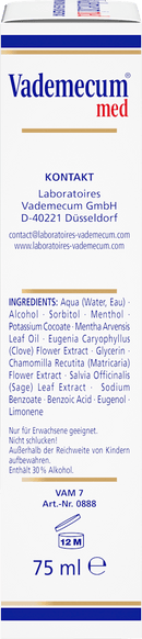 Vademecum Mondwaterconcentraat med, 75 ml