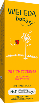 Weleda Bébé Crème Visage Calendula, 50 ml