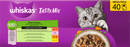 Nourriture humide pour chats Whiskas Choix du chef en sauce, Tasty Mix Multipack (40 x 85 g), 3,4 kg