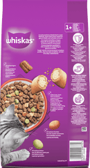 Croquettes Whiskas au bœuf pour chats adultes de 1 an et plus, 3,8 kg