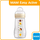 Biberon MAM Easy Active, crème, dès la naissance, 270 ml, 1 pièce