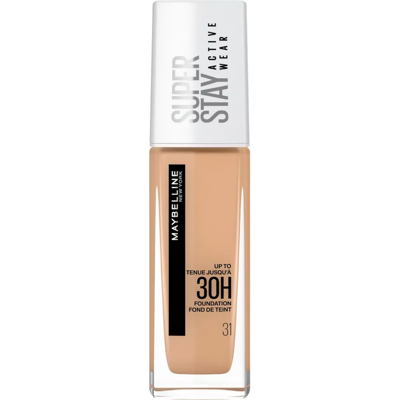 Maybelline New York Foundation Super Stay Active Wear 31 Warm Nude, 30 ml