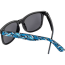 SUNDANCE Zonnebril voor kinderen met blauw patroon en donkere tint, 1 stuk