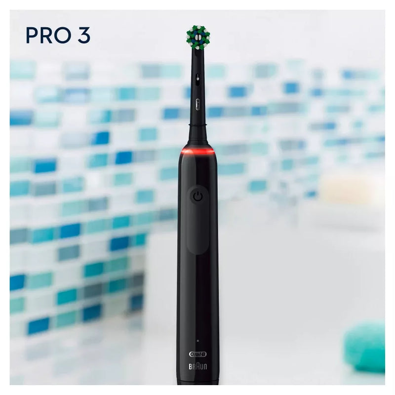 Oral-B Elektrische tandenborstel Pro 3 Cross Action zwart, 1 stuk