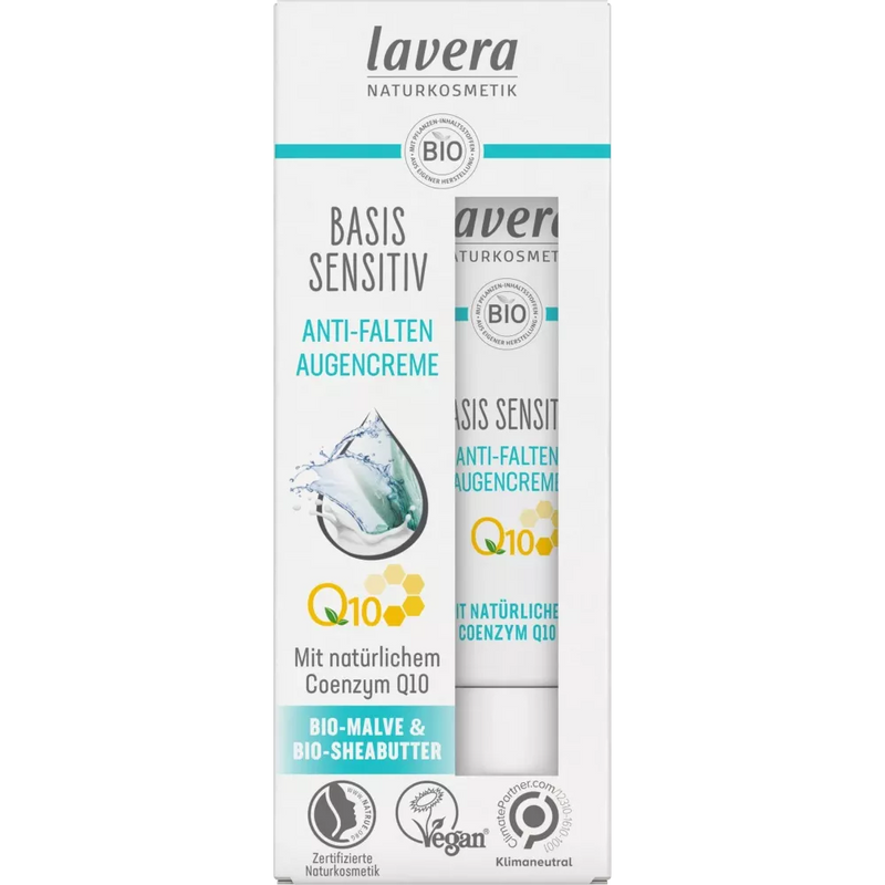 lavera Anti rimpel oogcrème Q10 Basis Sensitive, 15 ml