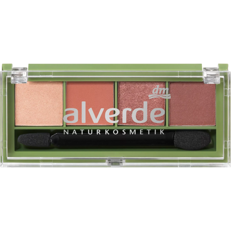 alverde NATURKOSMETIK Oogschaduwpalette 95 Bourgondisch Rood, 4,4 g