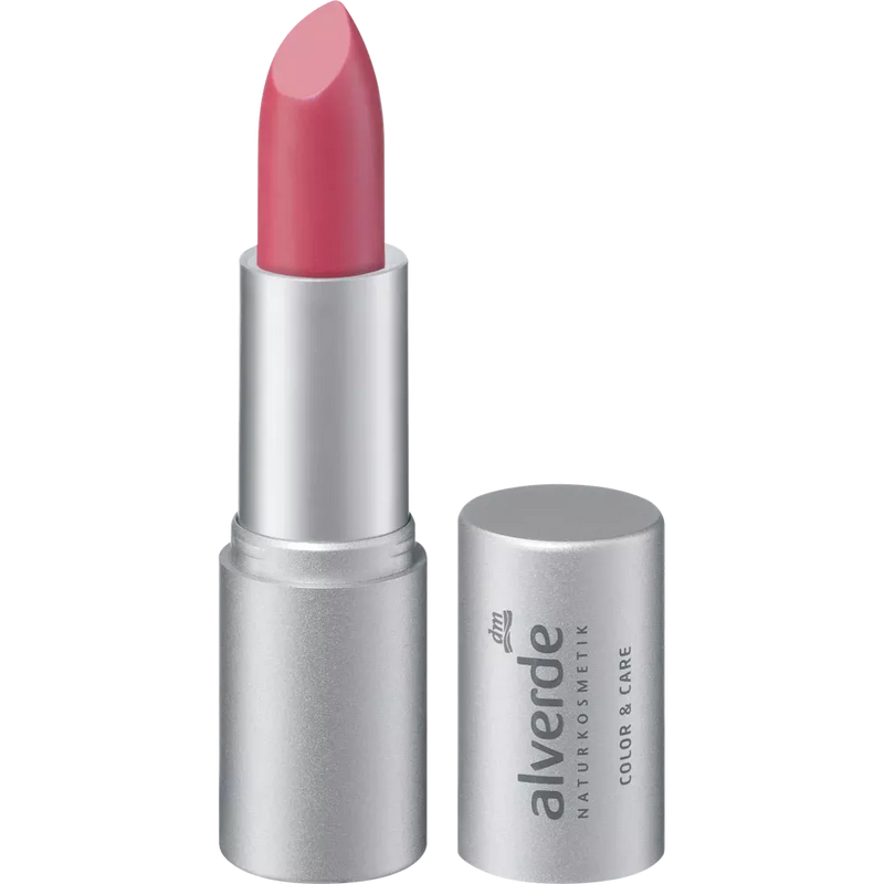 alverde NATURKOSMETIK Lipstick Color & Care Pretty Pink 44, 4.6 g