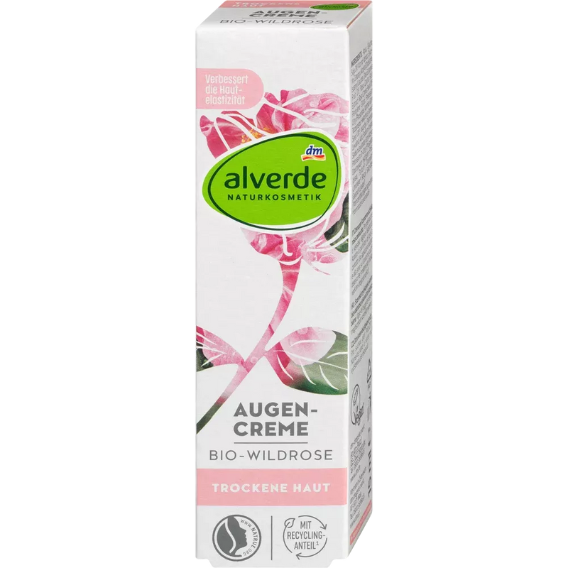 alverde NATURKOSMETIK Wilde Rozen Oogcrème, 15 ml