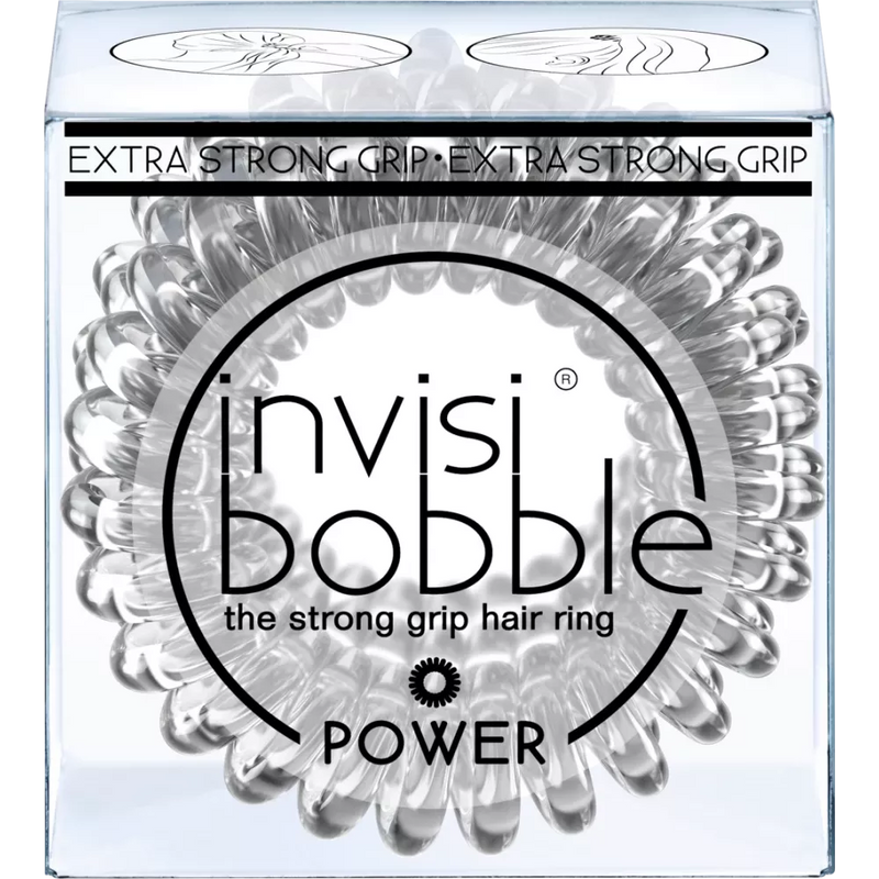 invisibobble Haarband Power Cristal Clear, 3 stuks