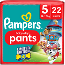 Pampers Baby Broekjes Baby Dry maat 5 Junior (12-17 kg) Limited Edition Paw Patrol, 22 stuks.