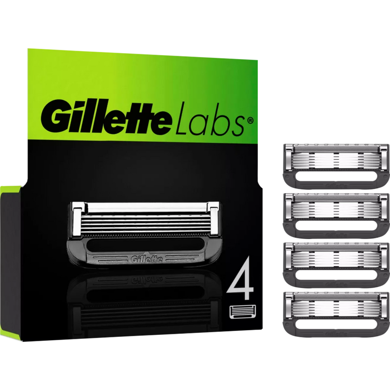 Gillette Labs Scheermesjes, 4 stuks