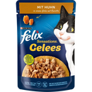 Felix Katten Natvoer, Volwassen, Sensations Jellies met kip en wortel, 85 g