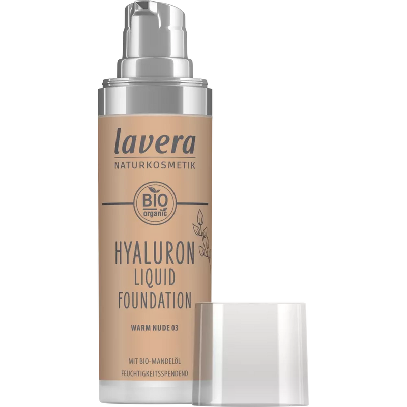 lavera Foundation Hyaluron Liquid 03 Warm Nude, 30 ml