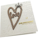 CACTUS Wenskaart bruiloft handgemaakt, 1 stuk