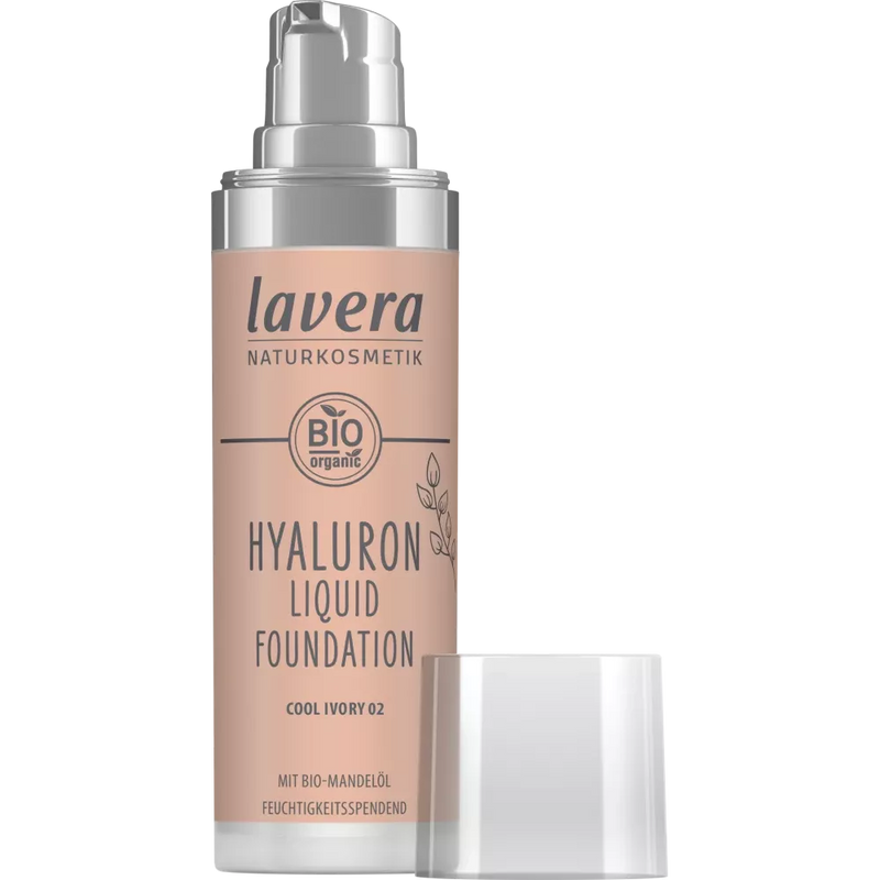 Lavera Make-up Hyaluron vloeibare foundation -Cool Ivory 02-, 30 ml