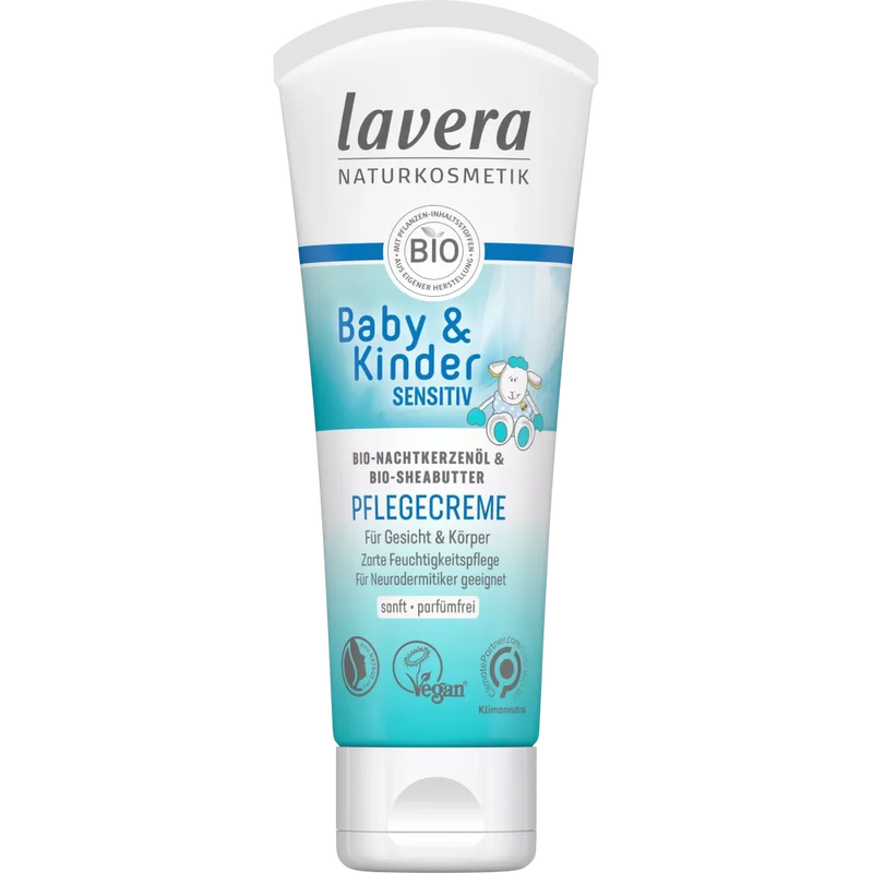 Lavera Baby & Kind Verzorgingscrème Gezicht & Lichaam gevoelig, 75 ml