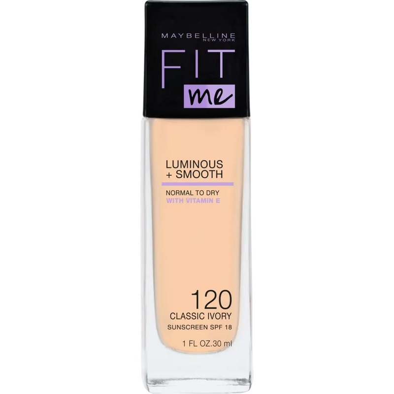 Maybelline New York Make-up Fit Me Liquid 120 Classic Ivory, SPF 18, 30 ml