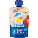babylove Quetschie Goedenavond Appel-Banaan-Aver-Melk recyclebaar vanaf 1 jaar, 100 g