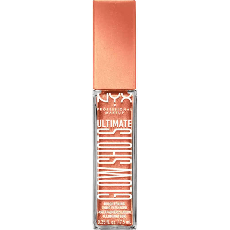 NYX PROFESSIONAL MAKEUP Fard à paupières Ultimate Glow Shots 08 Twisted Tangerine, 1 pièce