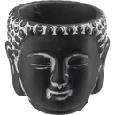 Décoration et ameublement Pot de fleurs, tête de Bouddha noir, 1 pièce