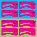 NYX PROFESSIONAL MAKEUP Pochoir à sourcils Zero To Brow 02 sourcil épais, 1 pièce