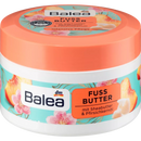 Beurre pour les pieds Balea Beurre de karité et huile de noyau de pêche, 150 ml