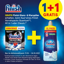 Finish Vaatwastabletten Quantum Ultimate Stock Pack, 60 stuks