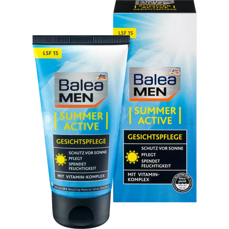 Balea MEN Summer Active gezichtscrème, 75 ml