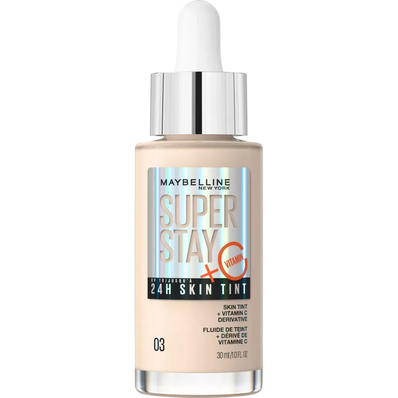 Maybelline New York Foundation Super Stay 24H Skin Tint 03, 30 ml
