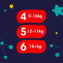 Pampers Babybroekjes nacht Baby Dry maat 4 (9-15 kg), maandelijkse doos, 180 stuks.