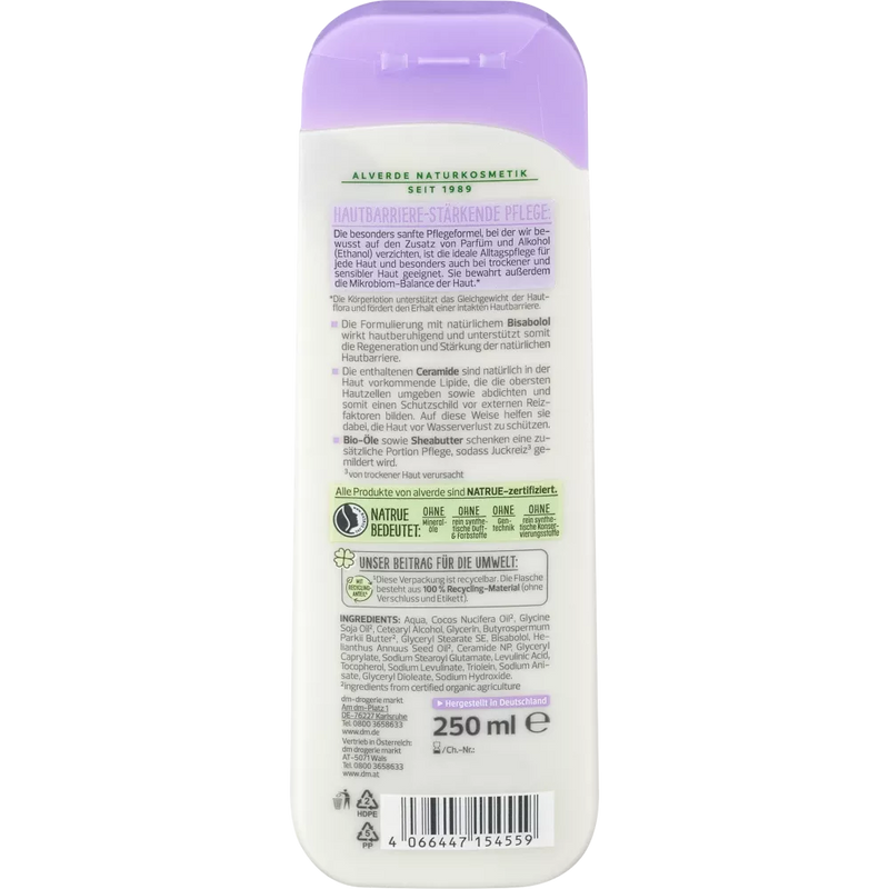 alverde NATURKOSMETIK Pure Comfort Body Lotion, 250 ml