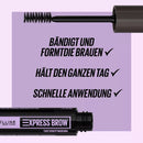 Maybelline New York Mascara pour sourcils Fast Sculpt 04 Brun moyen, 3,5 ml