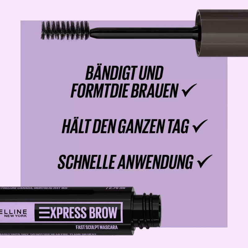 Maybelline New York Wenkbrauwmascara Fast Sculpt 10 Transparant, 3.5 ml