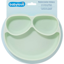 Assiette plate en silicone Babylove Mint, 1 pièce