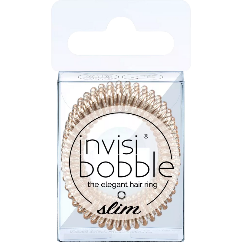 invisibobble Haarstrik dun brons, 1 stuk