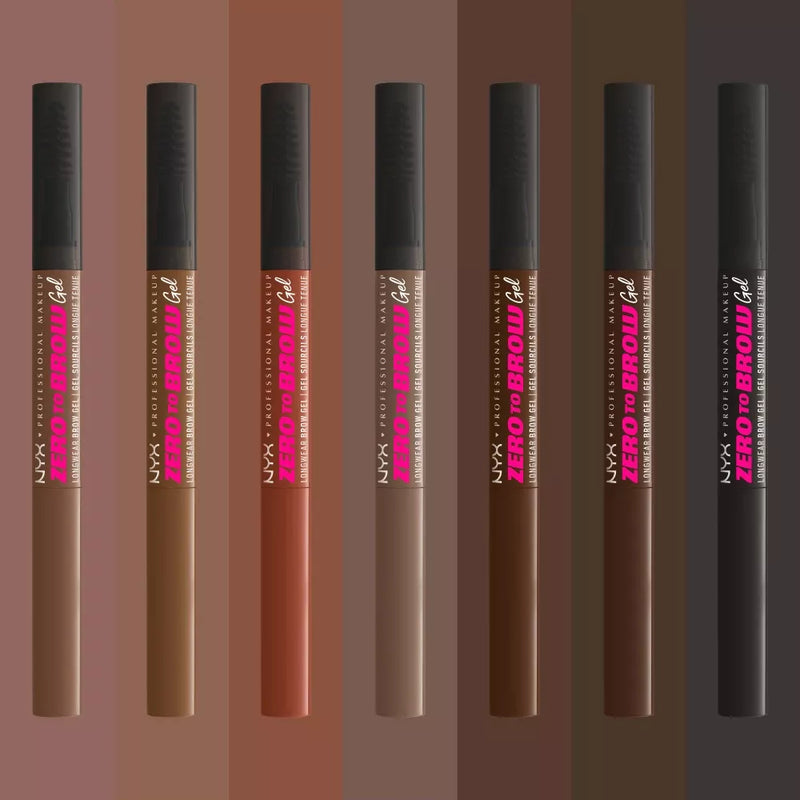 NYX PROFESSIONAL MAKEUP Gel pour les sourcils Zero To Brow Gel 04 Auburn, 2,3 g