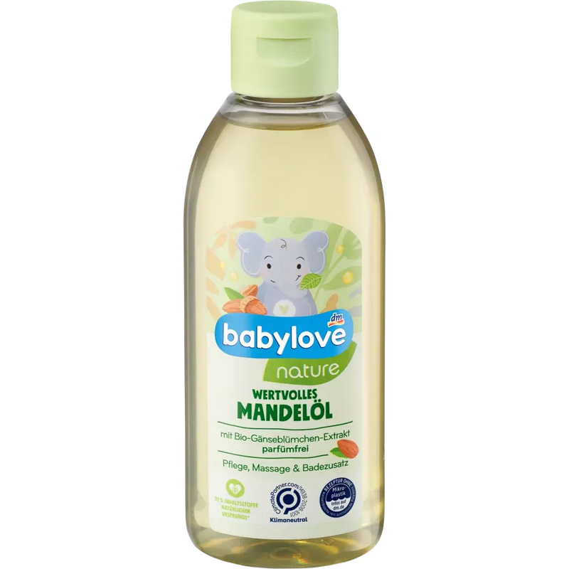 babylove nature Babyolie natuur amandel, 250 ml