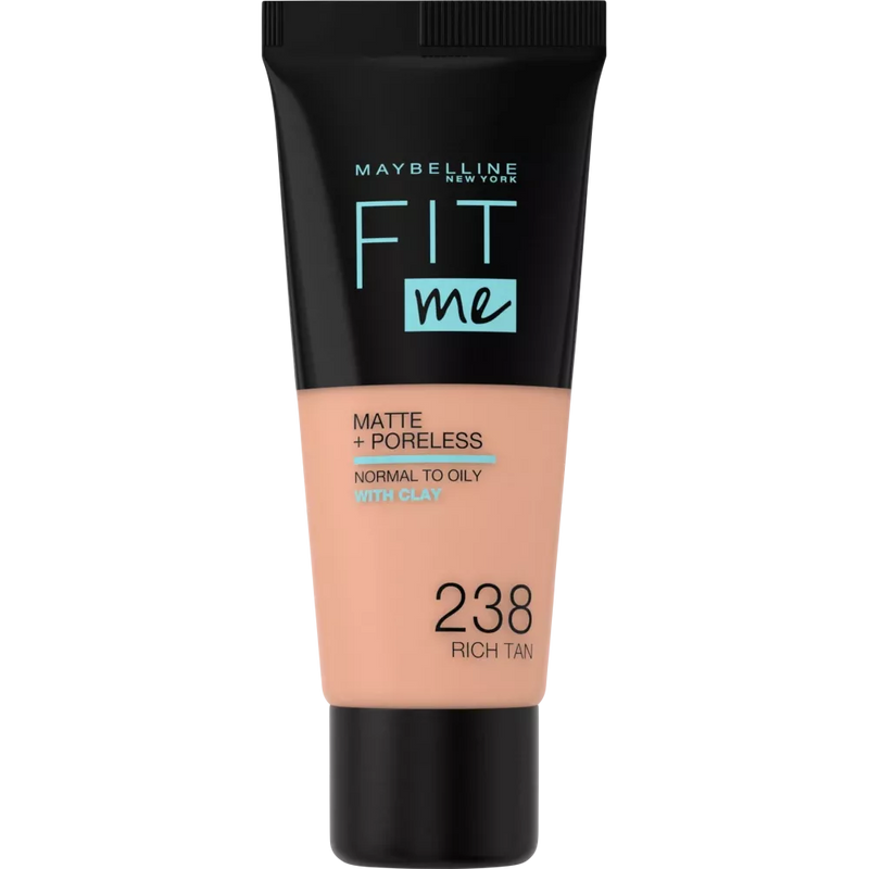 Maybelline New York Make-up Fit Me Matte & Poreless 238 Rich Tan, 30 ml