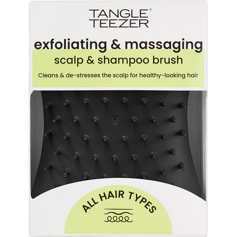 Tangle Teezer Hoofdhuid Massageborstel Scalp Exfoliator & Massager zwart, 1 st